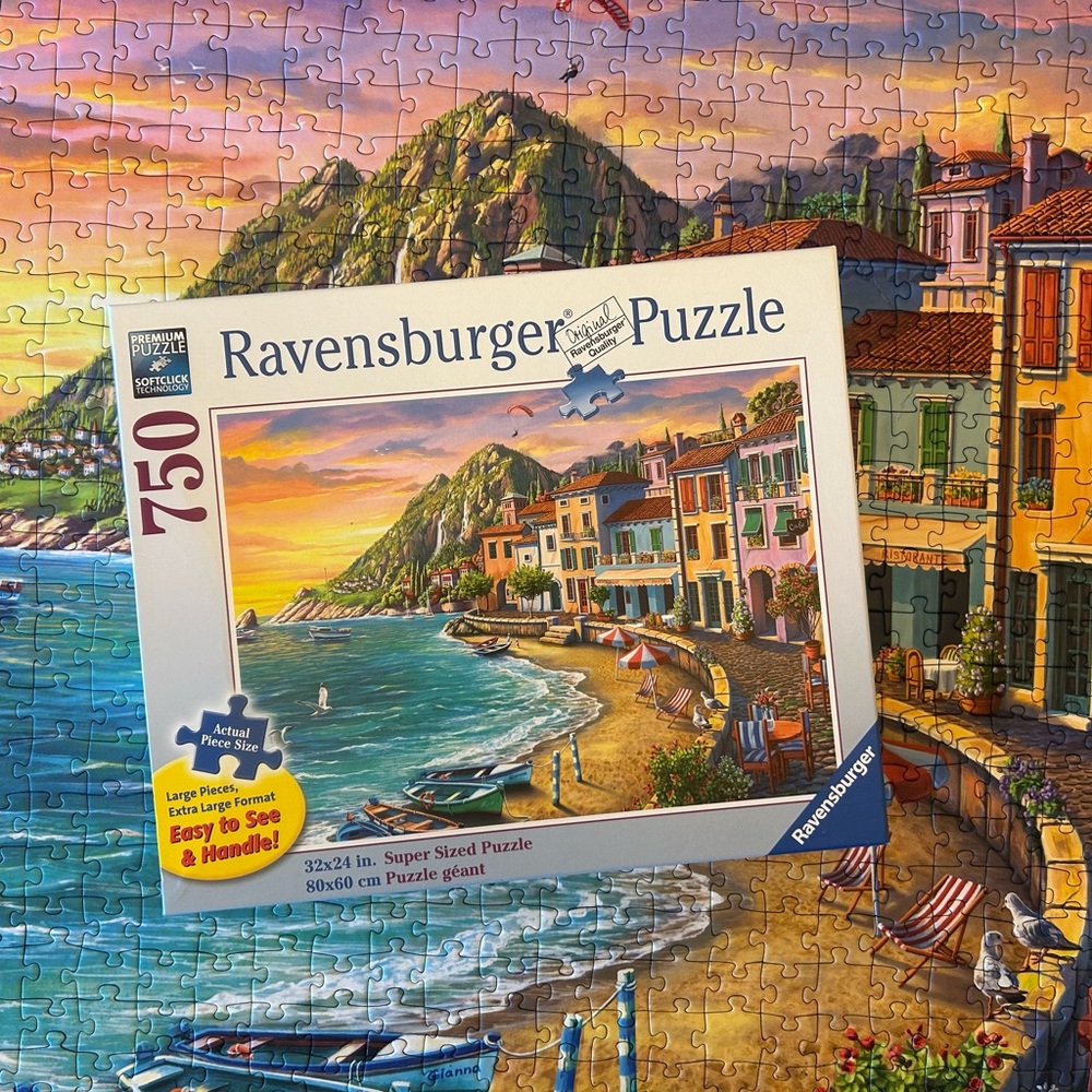 Ravensburger Multicolored Coastal Village 750-Piece Puzzle
